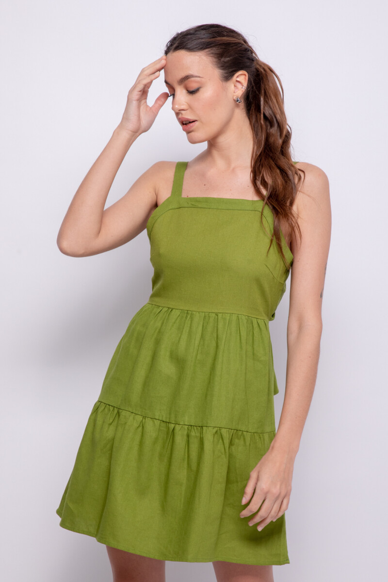 VESTIDO SALLY Verde Oliva