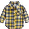 Camisa Body Viyela MOSTAZA Y AZUL