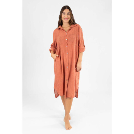 Camisola larga toscana Ladrillo