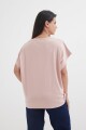Remera con aplique Rosa Palido