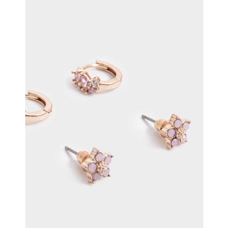 Aros Sets Premium Rose Dorado Oro Rosa
