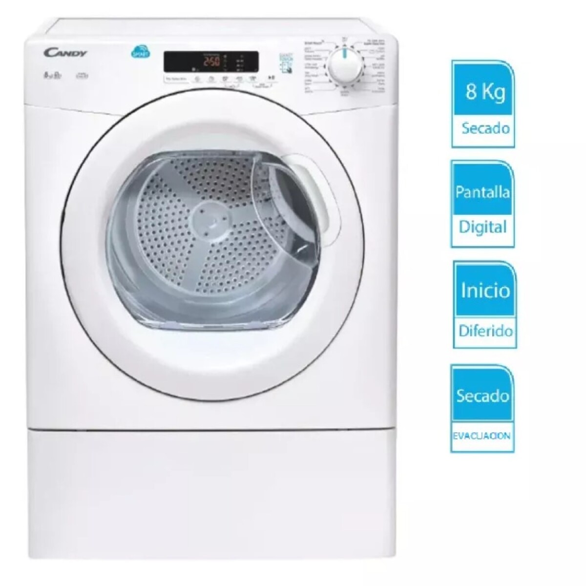 Secarropas Candy CSE V8DGX-ISR 8Kg Universo Binario 