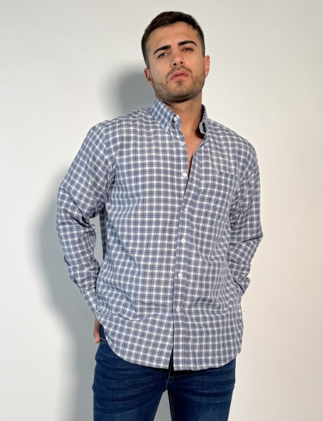 Camisa a cuadros Heracles Gris