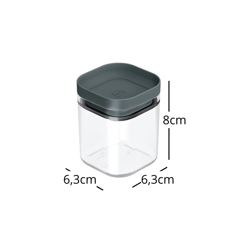 Set x4 Potes herméticos 150ml GRIS
