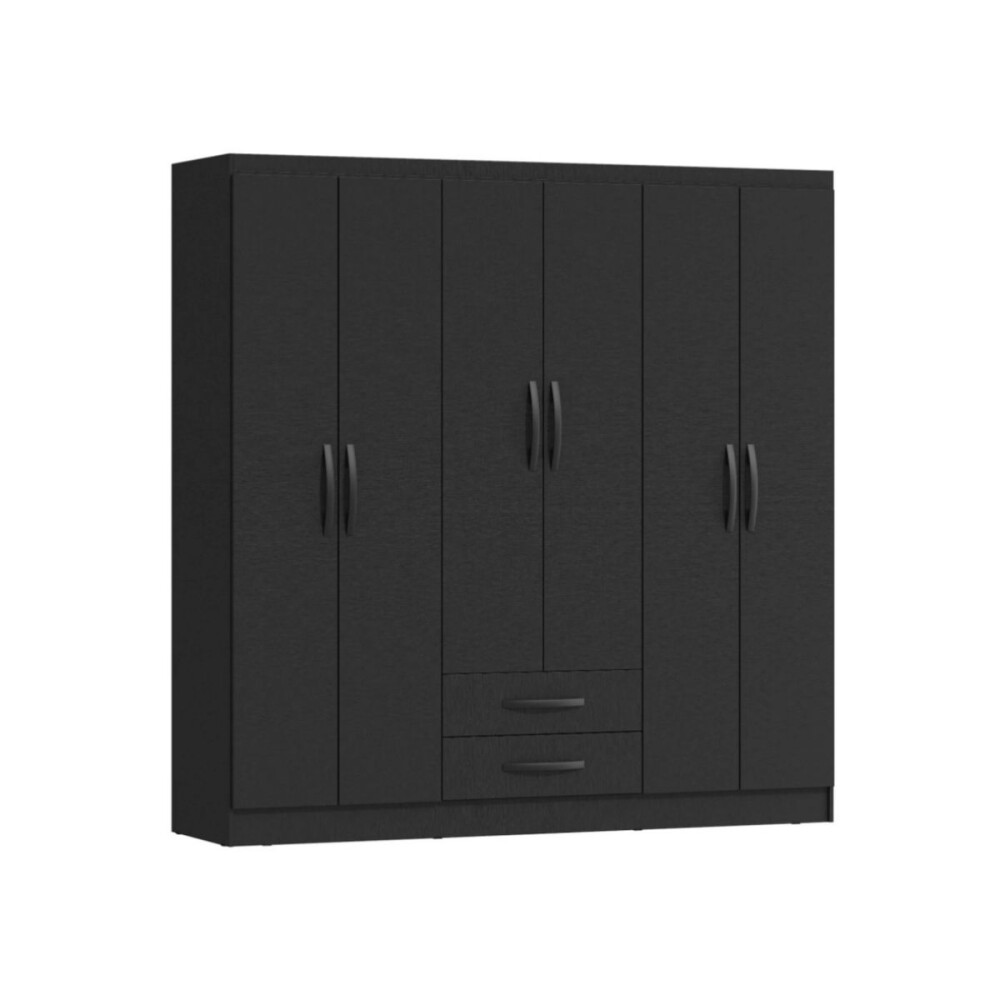 ROPERO - 6 PUERTAS PLUS NEGRO
