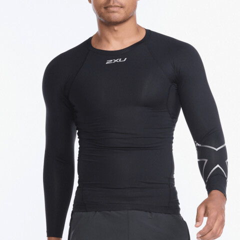 Polo Training Core Compression Hombre Black/silver