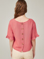 Blusa Cenobia Rosa Oscuro