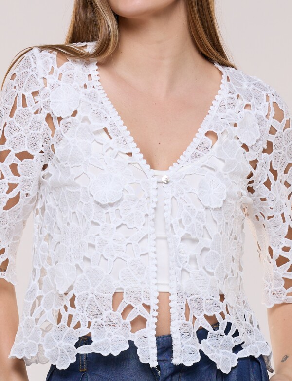 Bolero Encaje BLANCO
