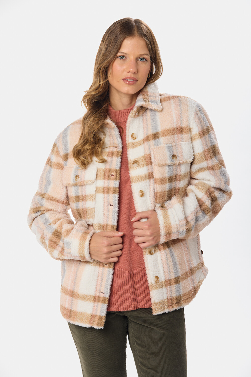 CAMISA DE SHERPA Rosado
