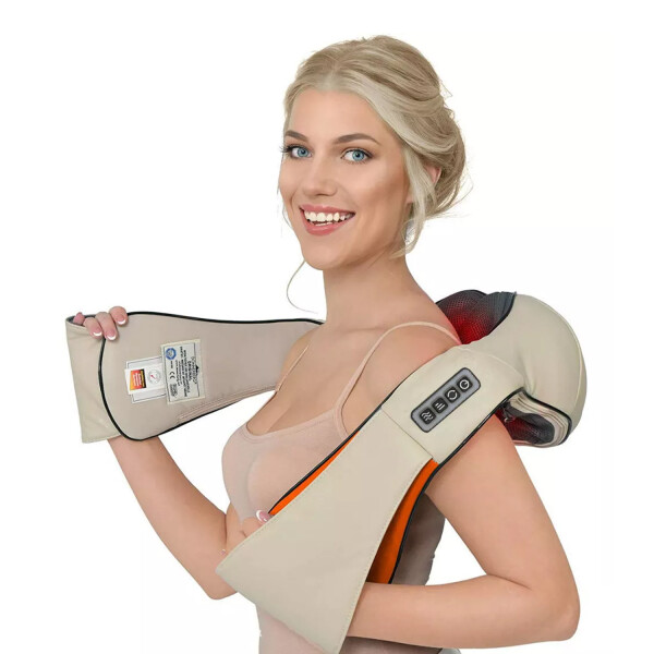 Pack Masajeador Eléctrico Shiatsu + Masajeador De Almohada PK MASAJEADOR SHIATSU + ALMOHADA 8028