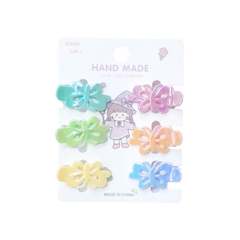 Broches pinzas para el cabello mariposas 6 pcs Broches Pinzas Para El Cabello Mariposas 6 Pcs