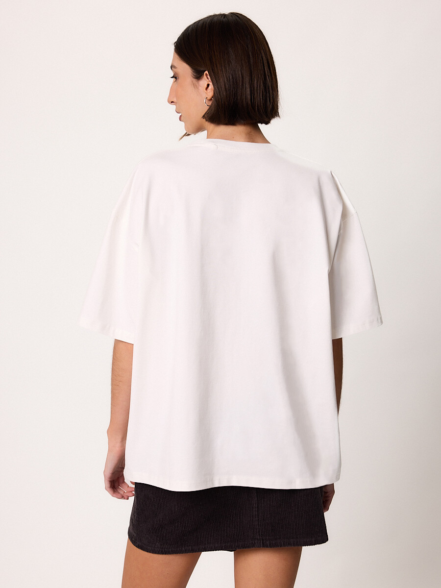 T-SHIRT M/C MACHE DIXIE Blanco