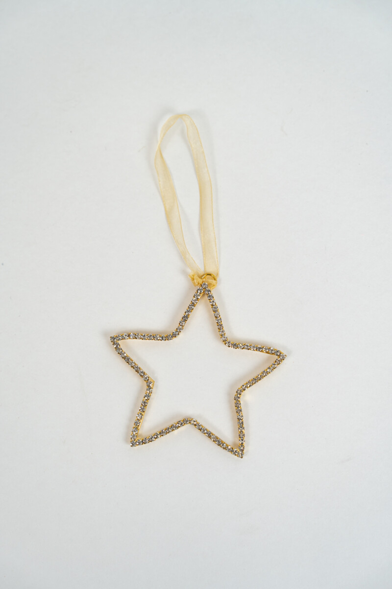 Deco Navidad Estrella De Cristal - Color Unico 
