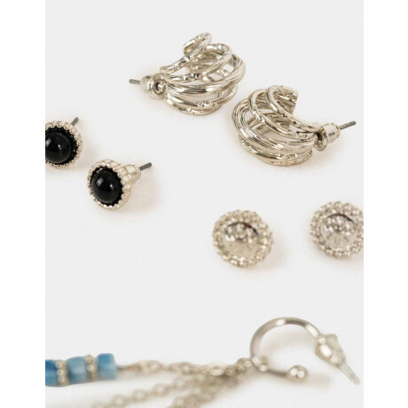 Aros Sets Resina Plateado