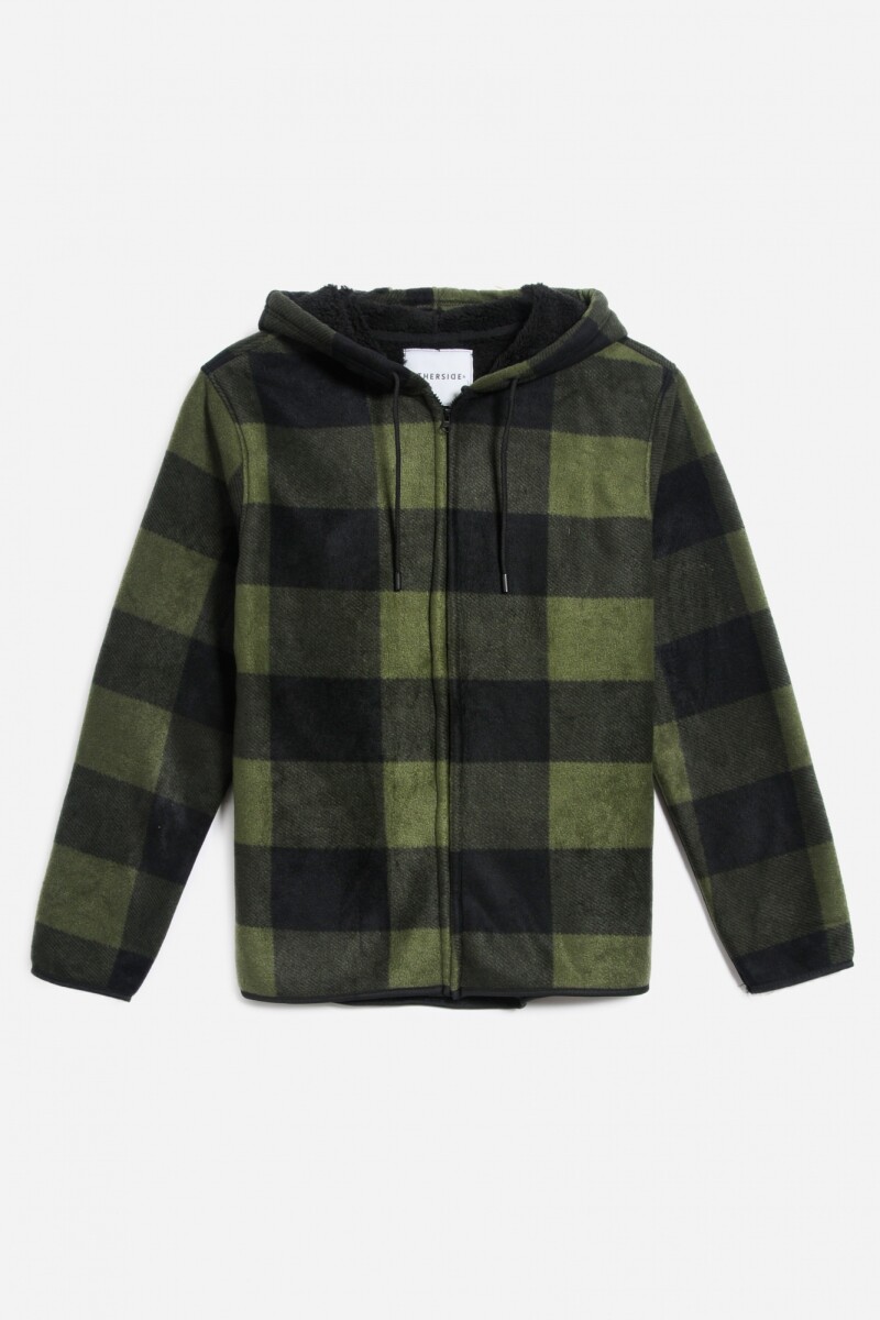 Campera a cuadros VERDE