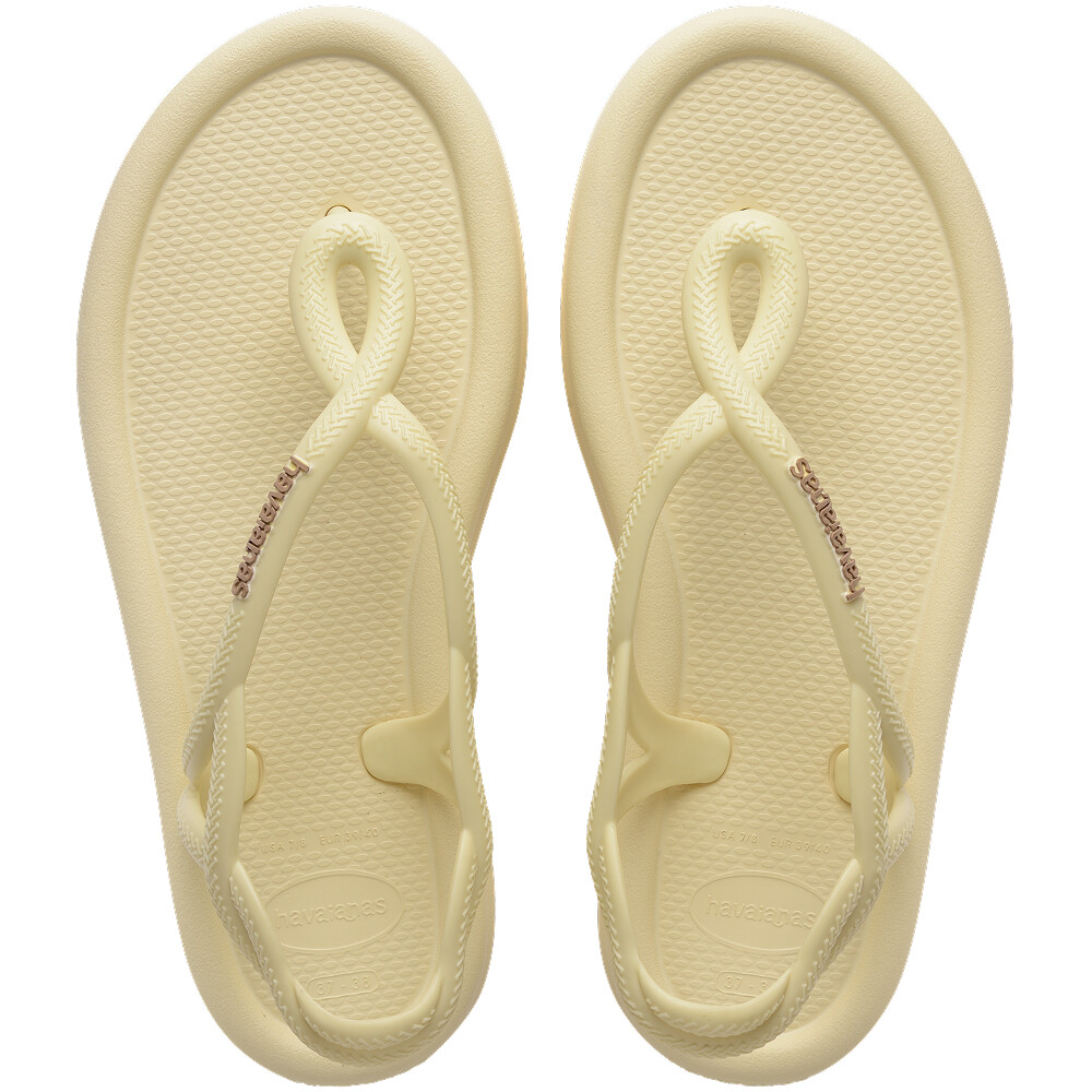 Sandalias Havaianas Luna Puffed Mujer Buttercream