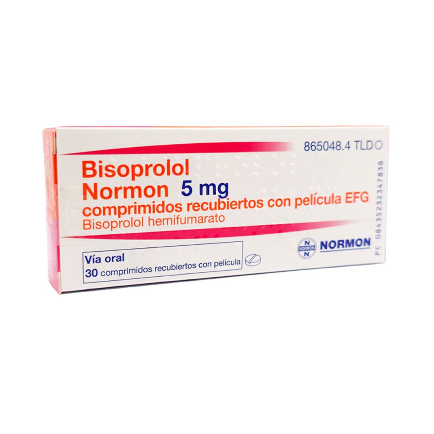 BISOPROLOL 5 MG CJ X 30 COMP REC Farmacenter