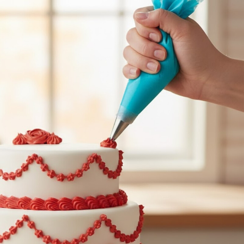 Manga repostera con 23 punteros AZUL