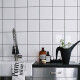 CERAMICA REVESTIMIENTO 10X10 EN MALLA BRILLO BLANCO GAMAS DE BLANCO