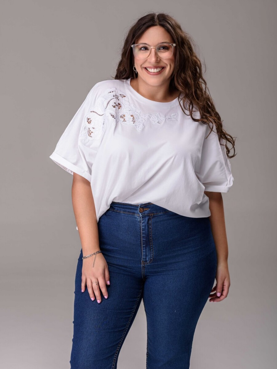 Remera Calada Blanco