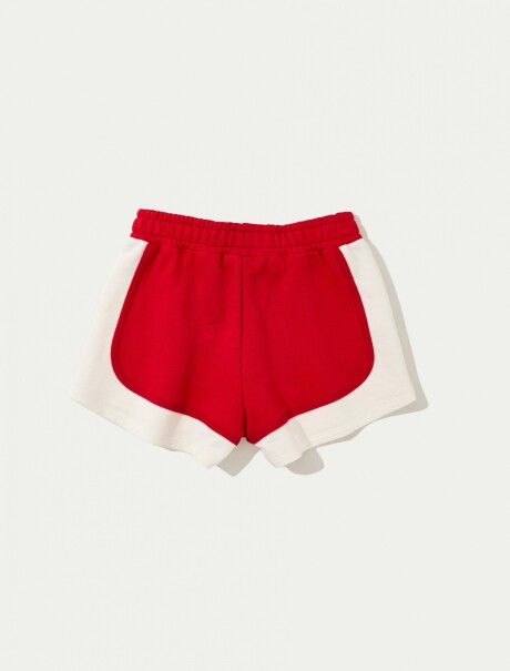 SHORT CON BOLSILLOS ROJO