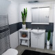 MOBILIARIO BAÑO MUEBLE 81X48X80 BLANCO C BACHAS 000