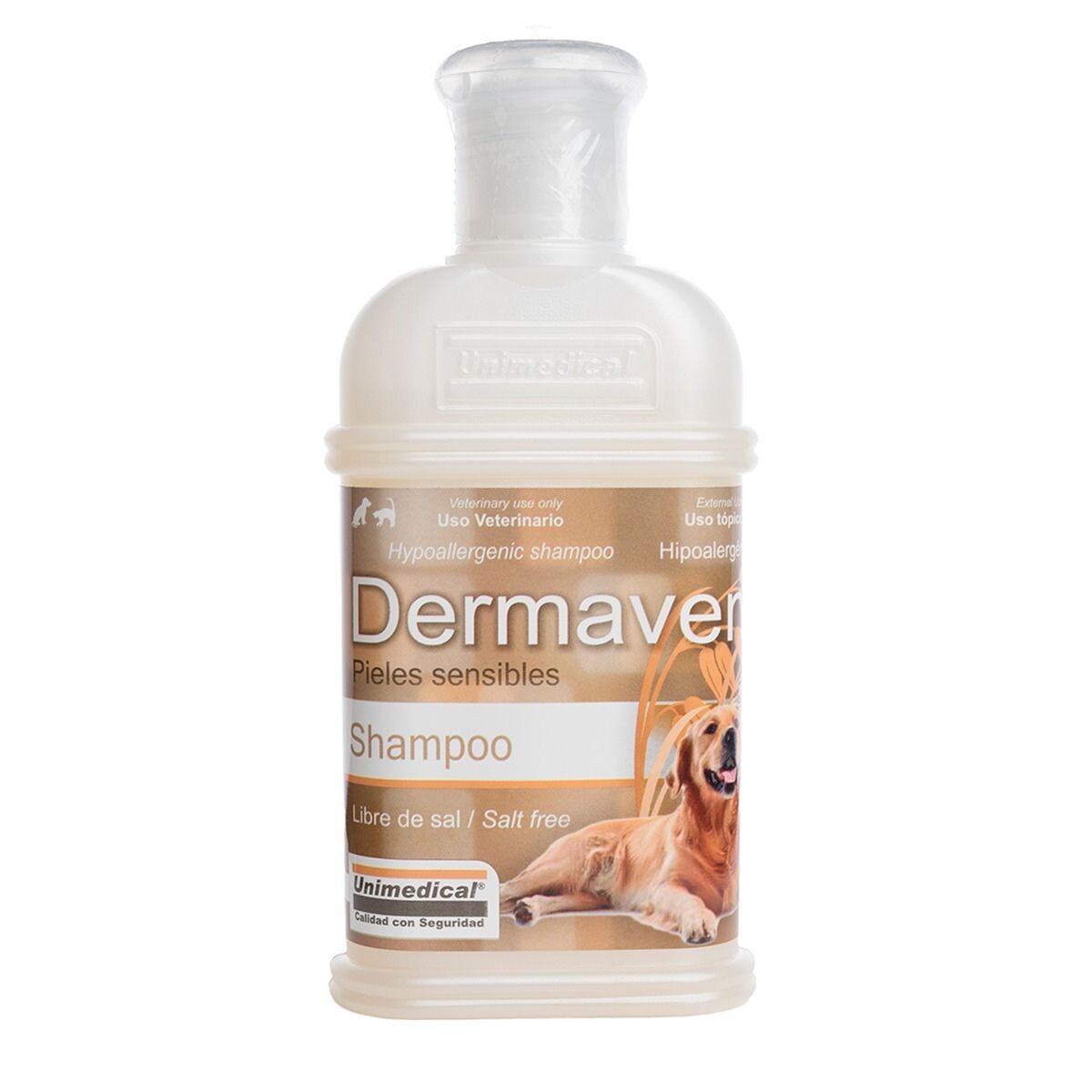 DERMAVEN SHAMPOO CON AVENA LIBRE DE SAL PARA PIELES SENSIBLES 