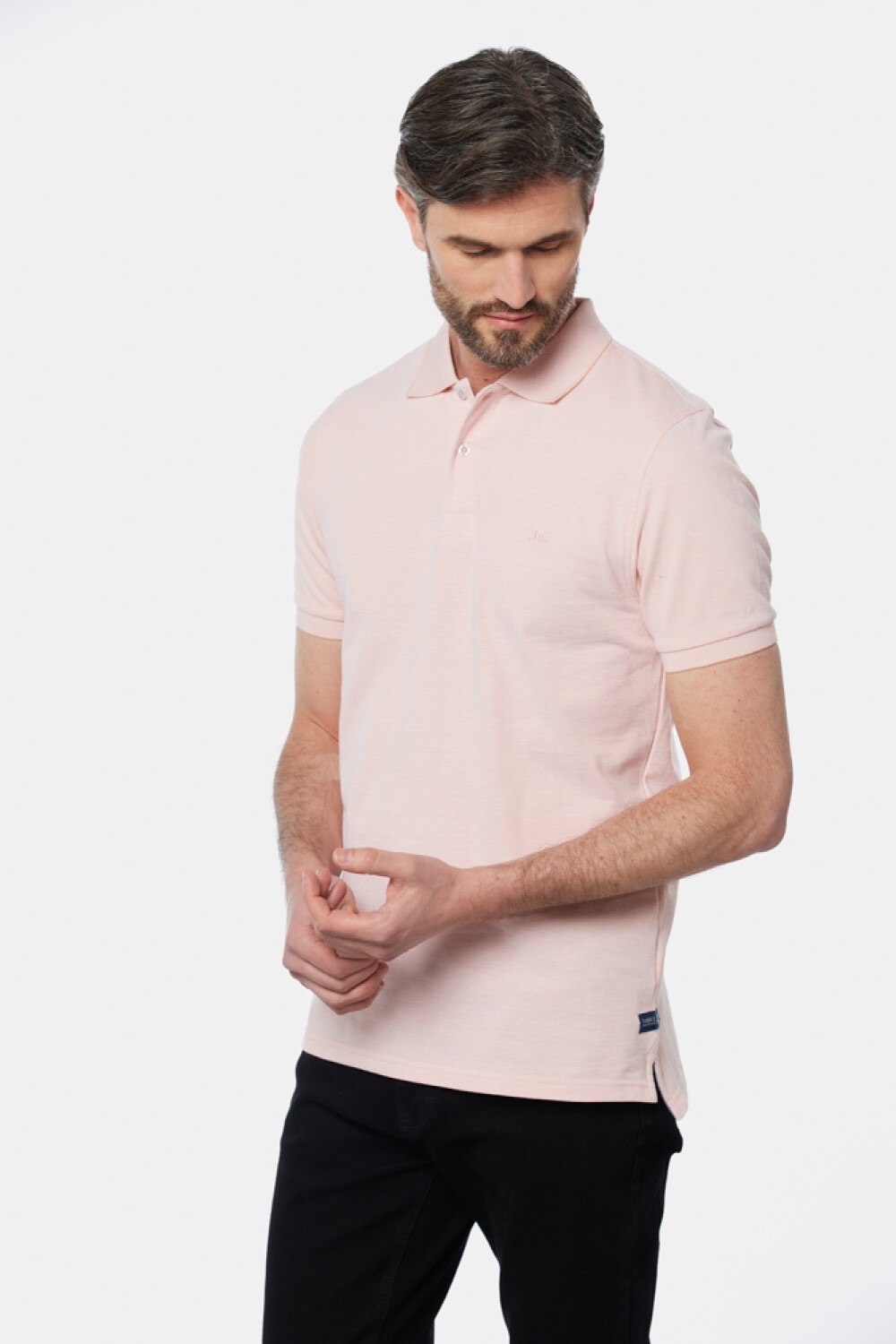 REMERA POLO LISA Rosado