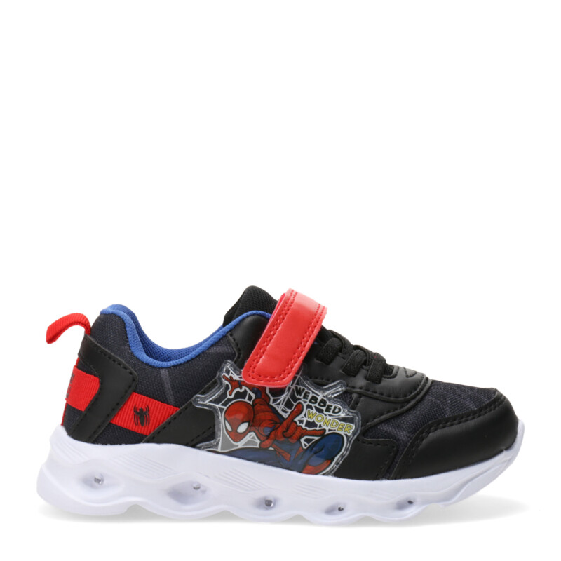 Championes de Niños Marvel Spiderman Cool c/Luces Negro - Rojo