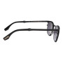 Lentes De Sol One Piece Redondo De Acero Inoxidable Degradado/Negro