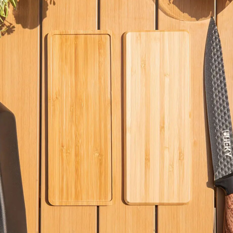 Bandeja de Bambú Rectangular para Servir 28x18x1.5Cm Natural Natural