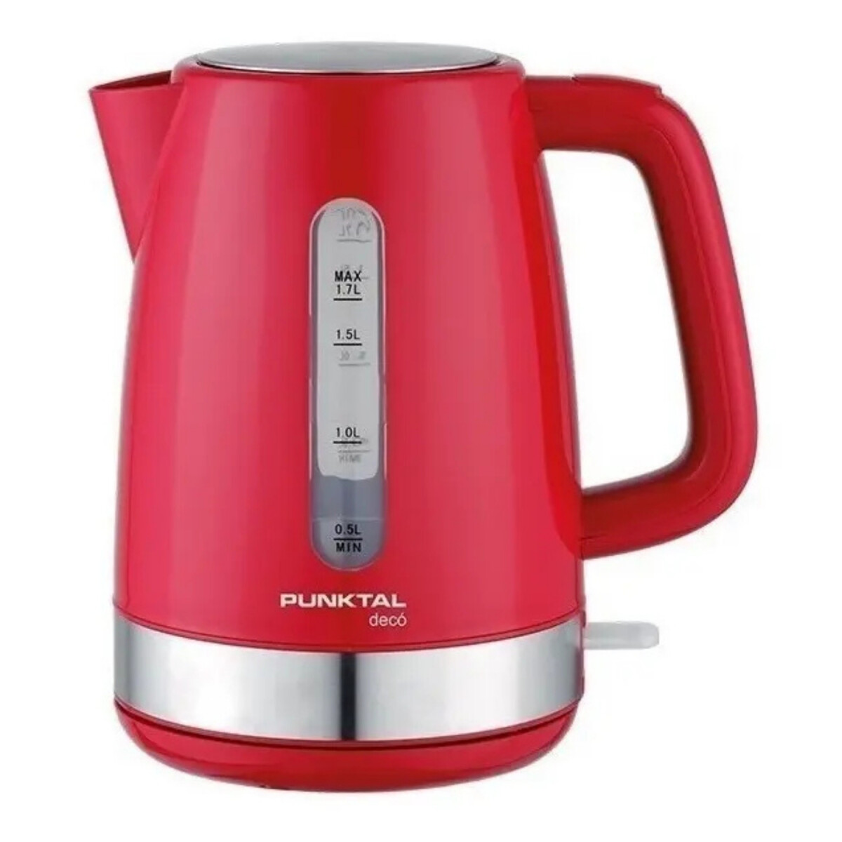 Jarra Eléctrica Punktal 1.7 litros 2200w con visor de nivel - Rojo 