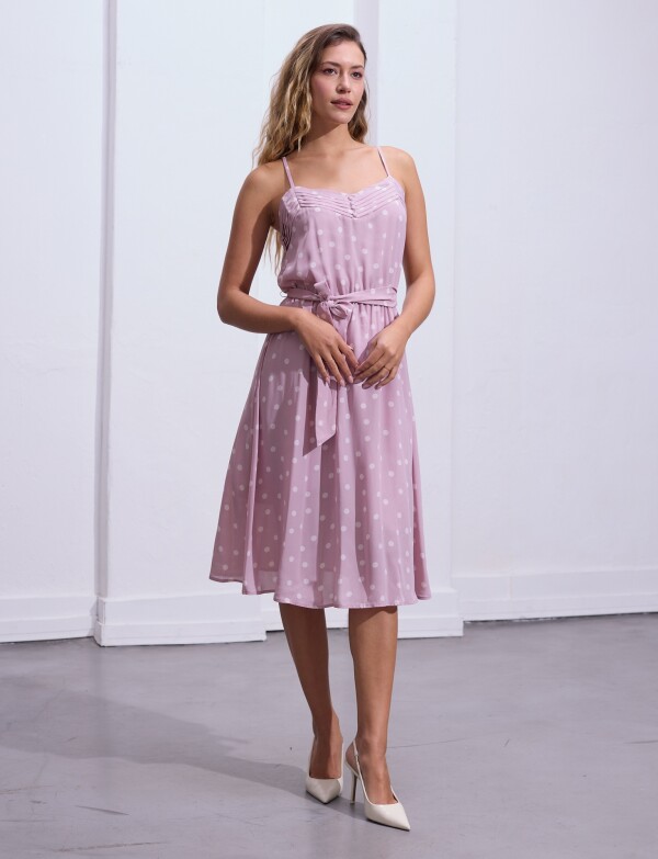 Vestido Lunares LAVANDA CLARO