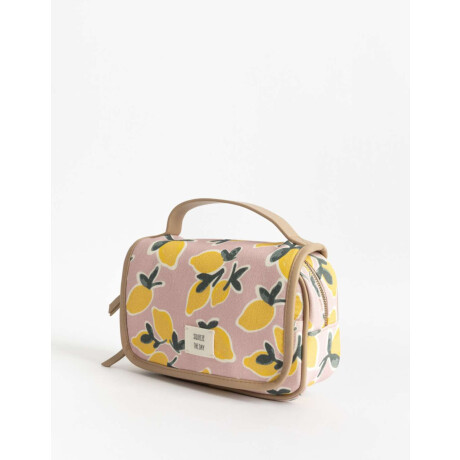 Portacosméticos Con Solapa Estampado Flores