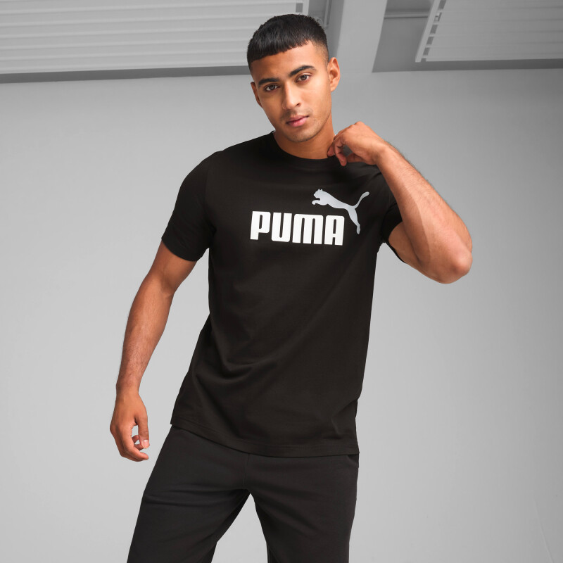 Remera Ess 2 Color No. 1 Logo de Hombre Negro