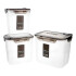 Juego De 3 Tarros Grandes Contenedores Recipientes Cocina Apto Microondas Imback Juego De 3 Tarros Grandes Contenedores Recipientes Cocina Apto Microondas Imback