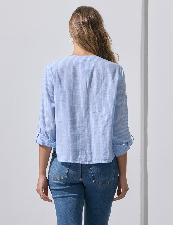 Blusa Algodon Nudo CELESTE/MULTI