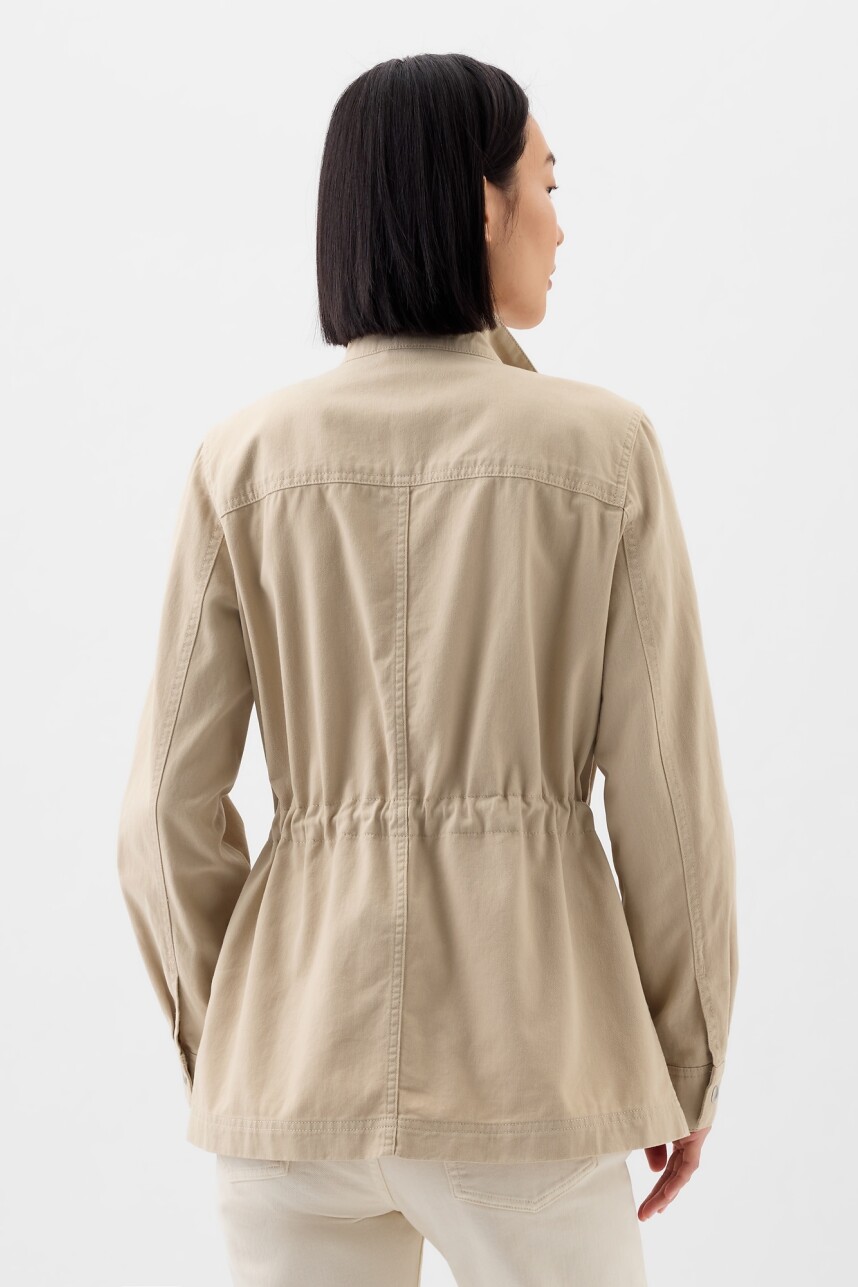 Campera Utility Mujer Sand Khaki