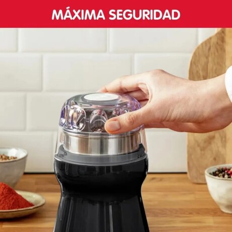 Molinillo De Café Moulinex | Acero inoxidable | 500ml | Color negro Molinillo De Café Moulinex | Acero inoxidable | 500ml | Color negro
