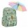 Set Mochila Escolar Infantil p/ Laptop y Bolsillos + Paragua Verde