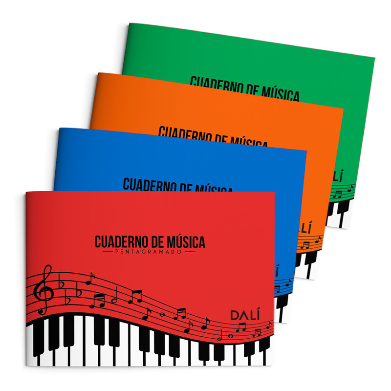 Cuaderno De Música 20 Hojas Dalí #CUADERNO DE MUSICA 20 HOJAS DALI