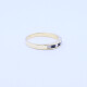 Anillo medio sin fin oro 18k con zafiros y brillantes. Anillo medio sin fin oro 18k con zafiros y brillantes.
