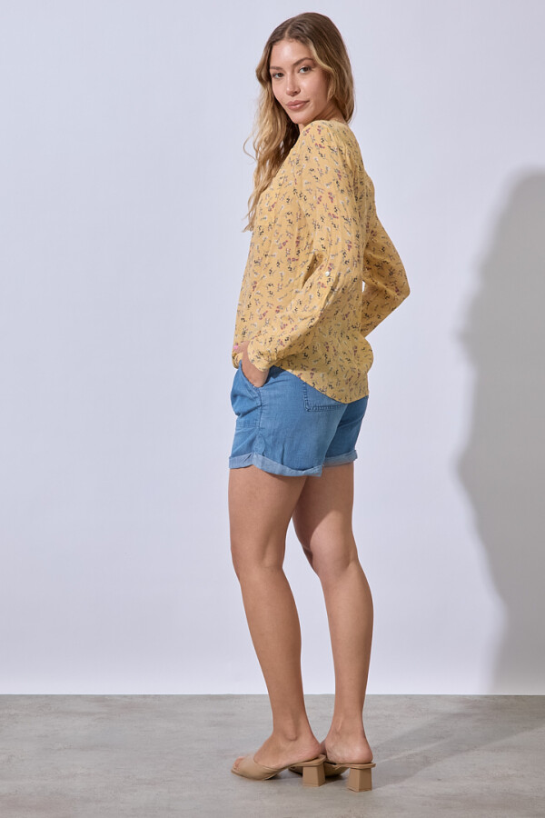 Blusa Gasa Prints AMARILLO/MULTI