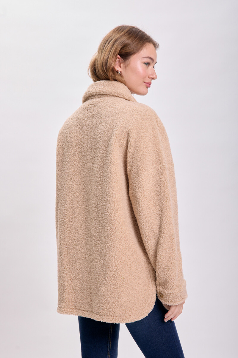 Sobrecamisa sherpa Marrón
