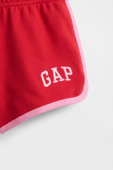 Short Deportivo Logo Gap Toddler Niña Tomato Sauce