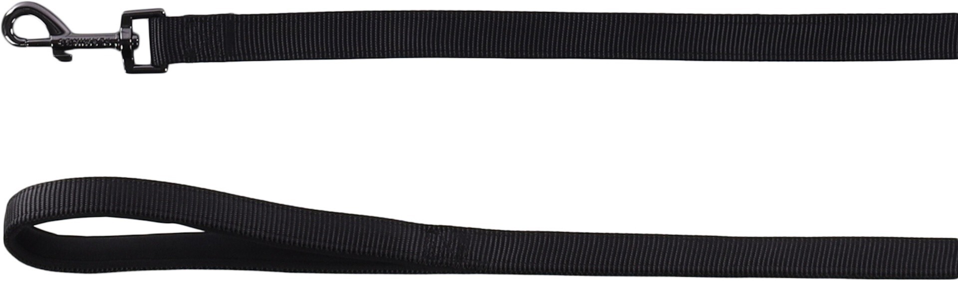 CORREA PARA PERROS FLAMINGO MUNI NEGRO 2M 25MM 