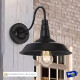 Pack X2 Aplique Galponero Estilo Industrial Vintage Spot26cm Negro