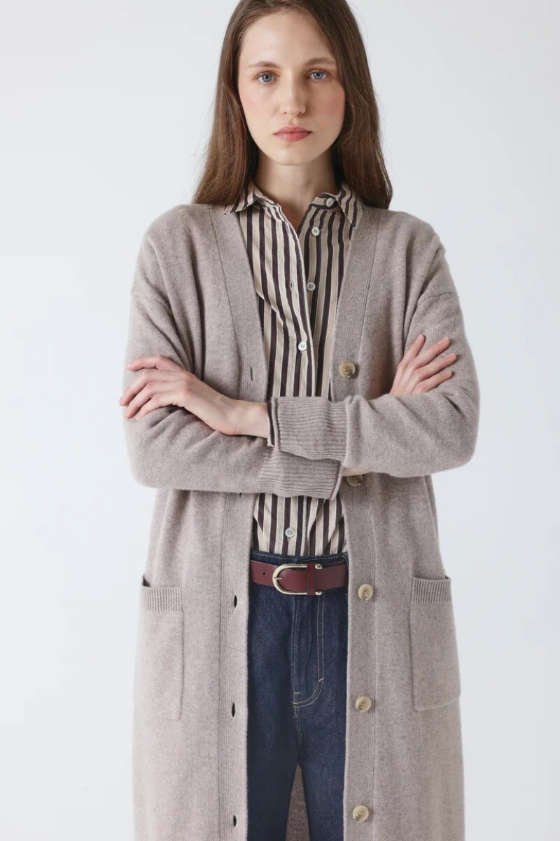 CARDIGAN LARGO Beige