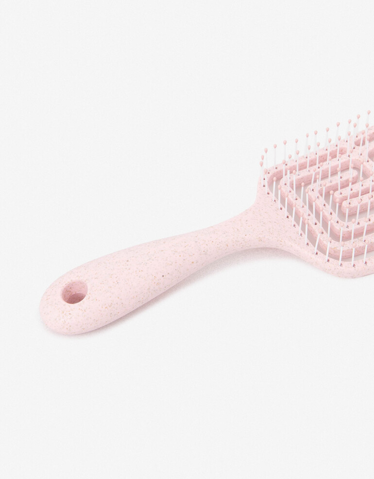 Cepillos y Peines Cepillo Ergonómico De Wheatstraw - Rosa Claro