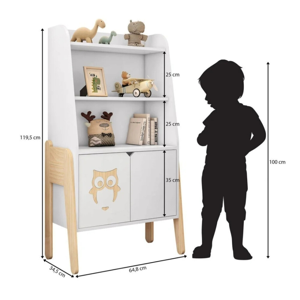 Estantería 2 Puertas Infantil - Prime Rime Estantería 2 Puertas Infantil - Prime Rime